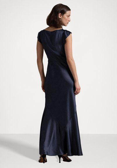 Polo Ralph Lauren DOUBLE-FACE SATIN COWLNECK GOWN - Oblečenie na špeciálnu príležitosť - graphic navy
