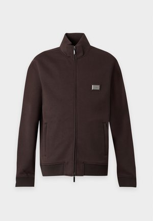Emporio Armani, Mikina so zipsom - black coffee