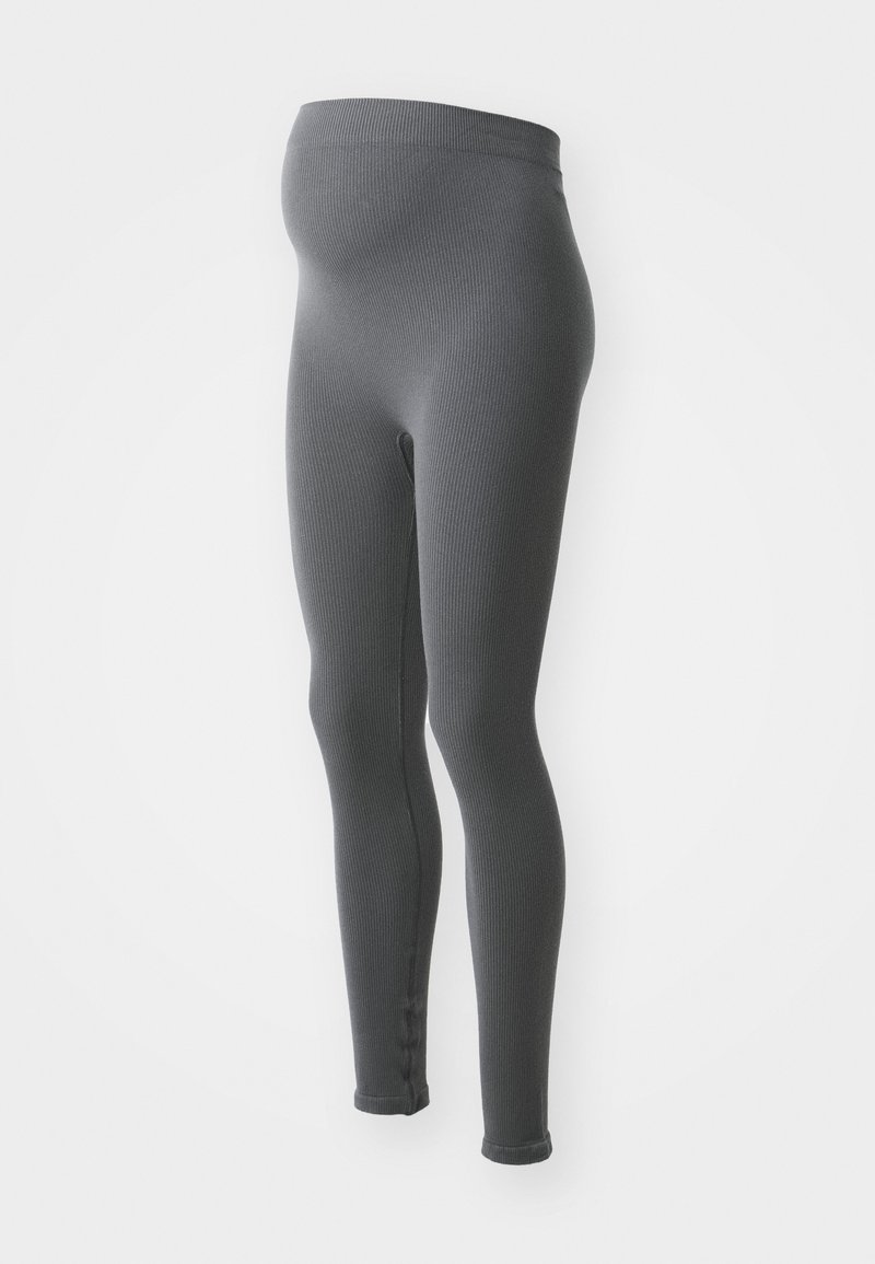 MAMALICIOUS MLALANIS SEEMLESS - Legging (type pantalon) - asphalt