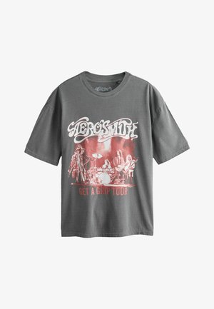 Next, NEXT - T-Shirt print - charcoal grey aerosmith