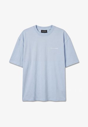 Pegador, LOGO OVERSIZED TEE - Βασικό μπλουζάκι - washed ocean/blue white
