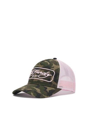 Ed Hardy, UNISEX 1971 CAMO 5 PANEL TRUCKER CAP - Cap - green