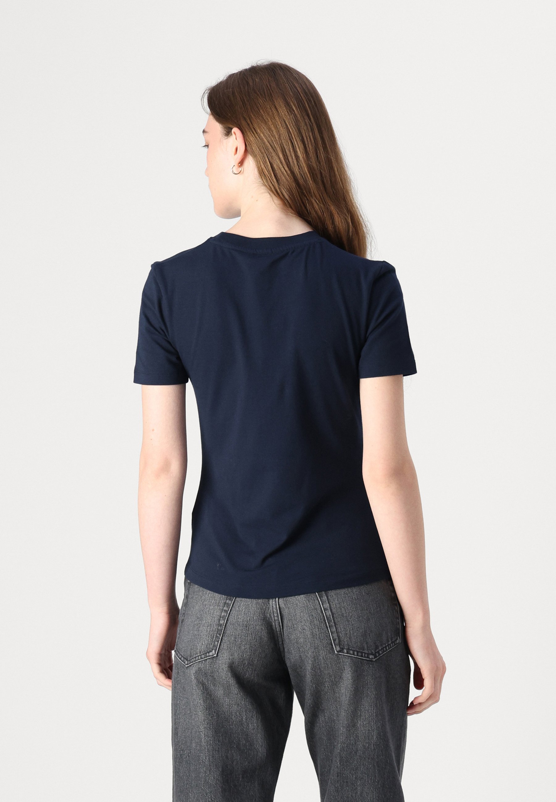 売れ筋商品|||トミー ヒルフィガー Tシャツ レディース トップス SLIM VARSITY - Print T-shirt - dark night navy Varsity Slim T-Shirt | T-Shirts | Tommy Jeans
