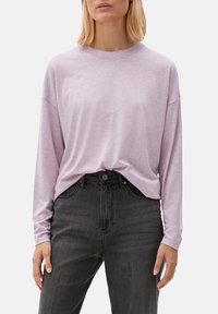s.Oliver LONGSLEEVE GLITZEREFFEKT - Langarmshirt - perlmuttrosa