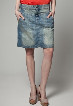 Jupe en jean - bleached denim