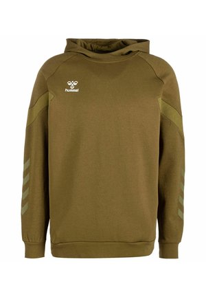 TRAVEL - Kapuzenpullover - military olive