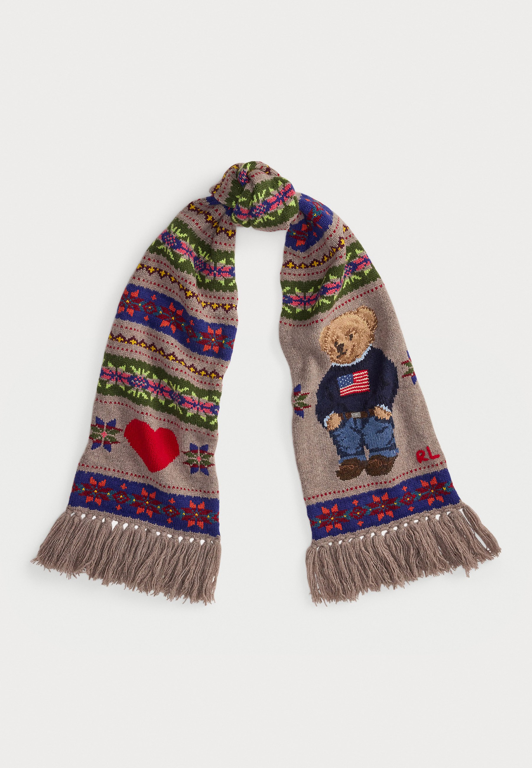 Polo Ralph Lauren POLO BEAR WOOL BLEND SCARF - Scarf - multi/multi