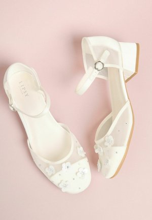 Lipsy, SEQUIN FLORAL - Ballerinasko m/ rem - white