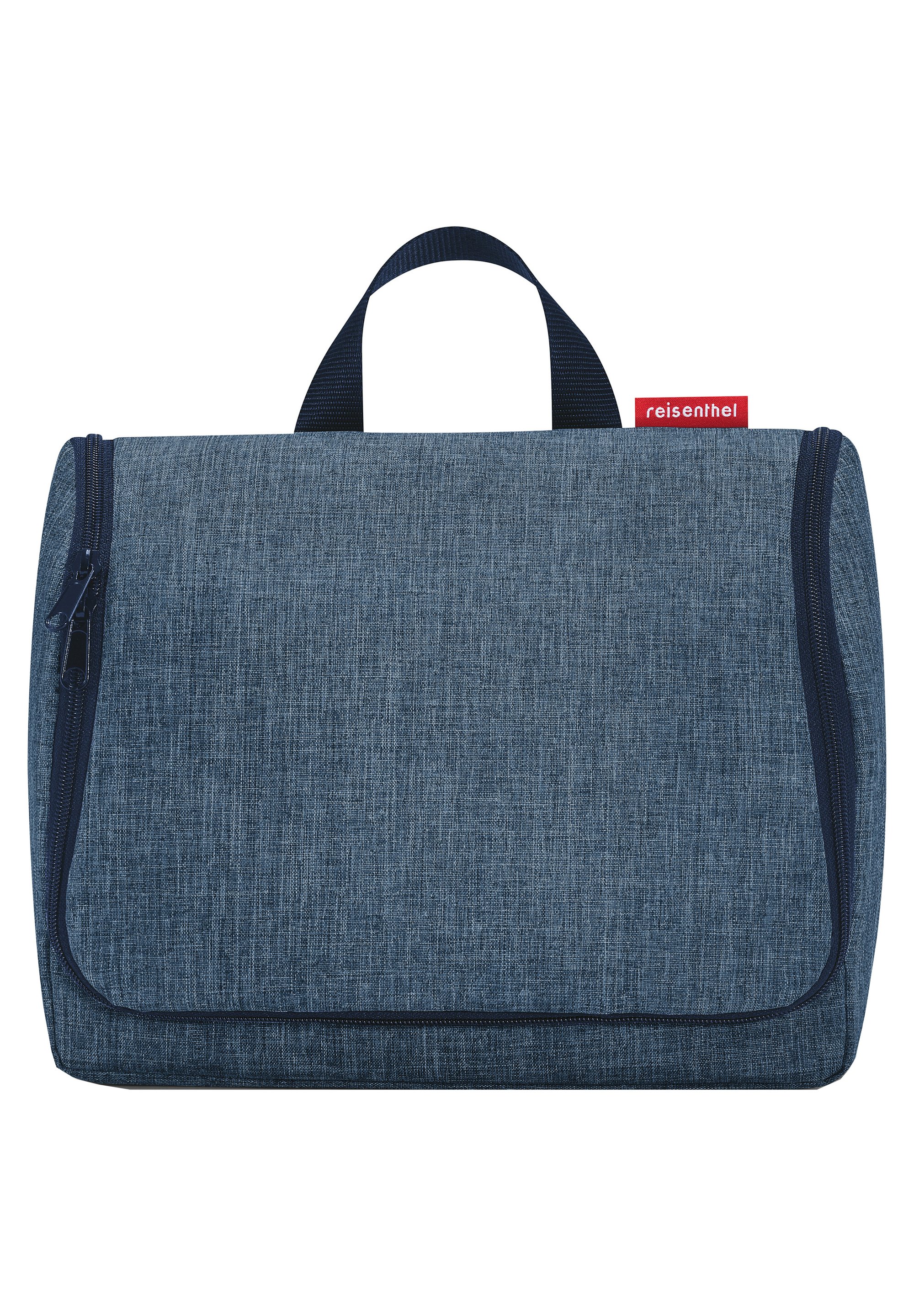 Trousses De Toilette Reisenthel XL - Bleu Foncé Herringbone, Avec Miroir, 100% Polyester