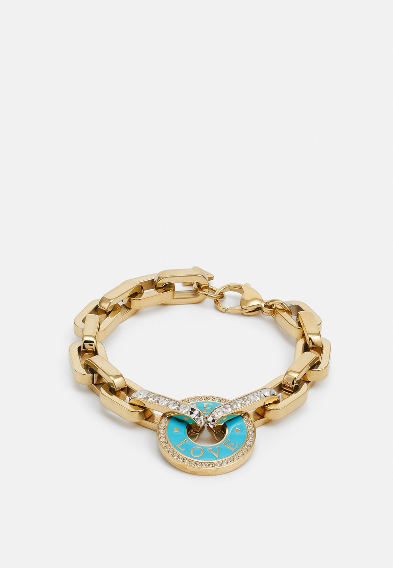 Guess LOVE - Pulsera - gold-coloured/turquoise