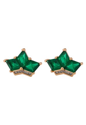 Cercei - rose gold-coloured green