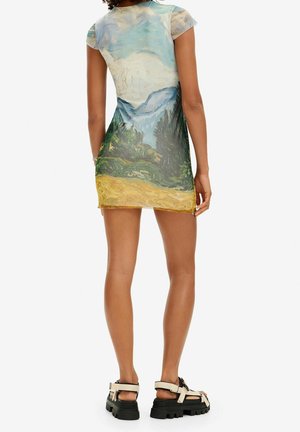 Desigual, Robe fourreau - blue