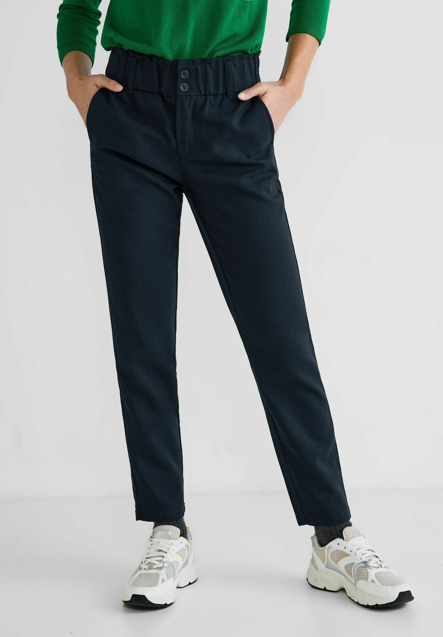 Mamalicious Maternity Wide Leg Jersey Pants In Cream And Navy Stripe Part Of A Set - View #11