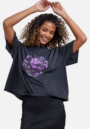 EDIE GRAPHIC TEE - T-Shirt print - grey