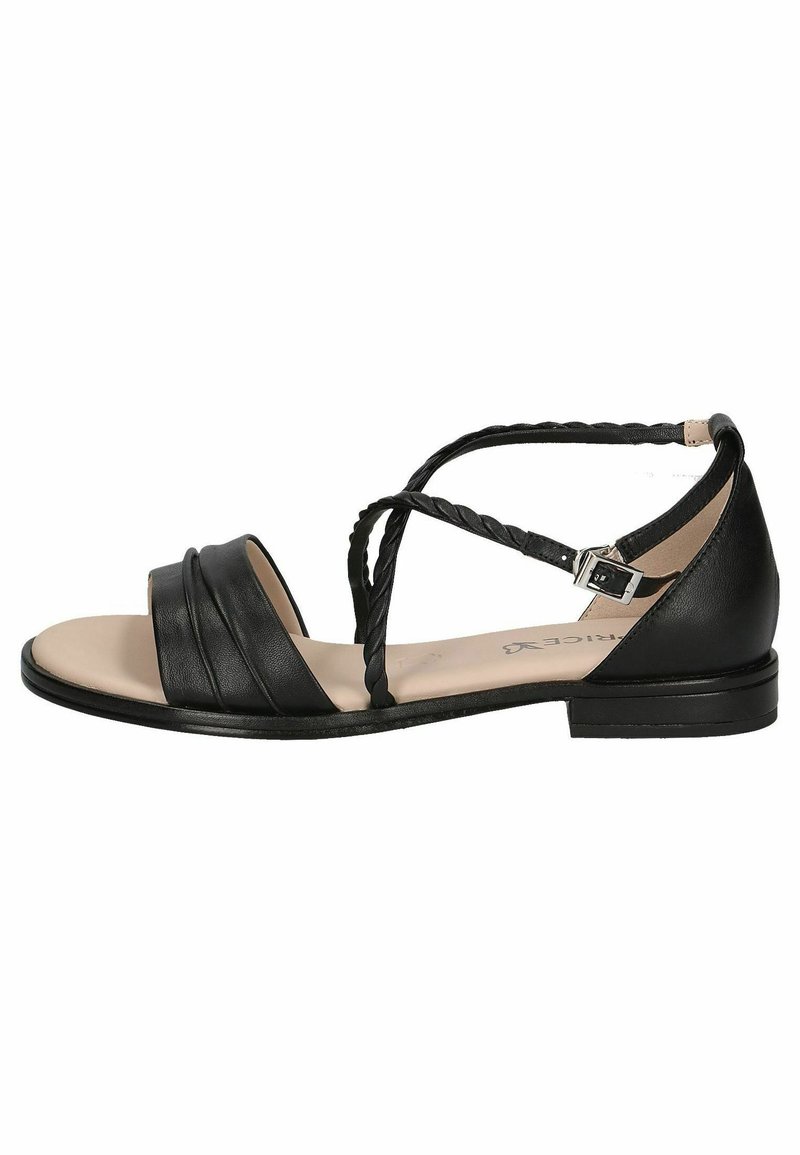 Caprice Páskové sandály  - black nappa