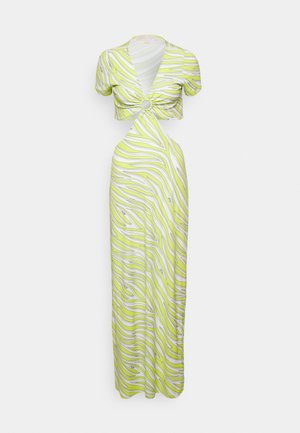 MICHAEL Michael Kors ZEBRA ORING - Vestito lungo - limeade
