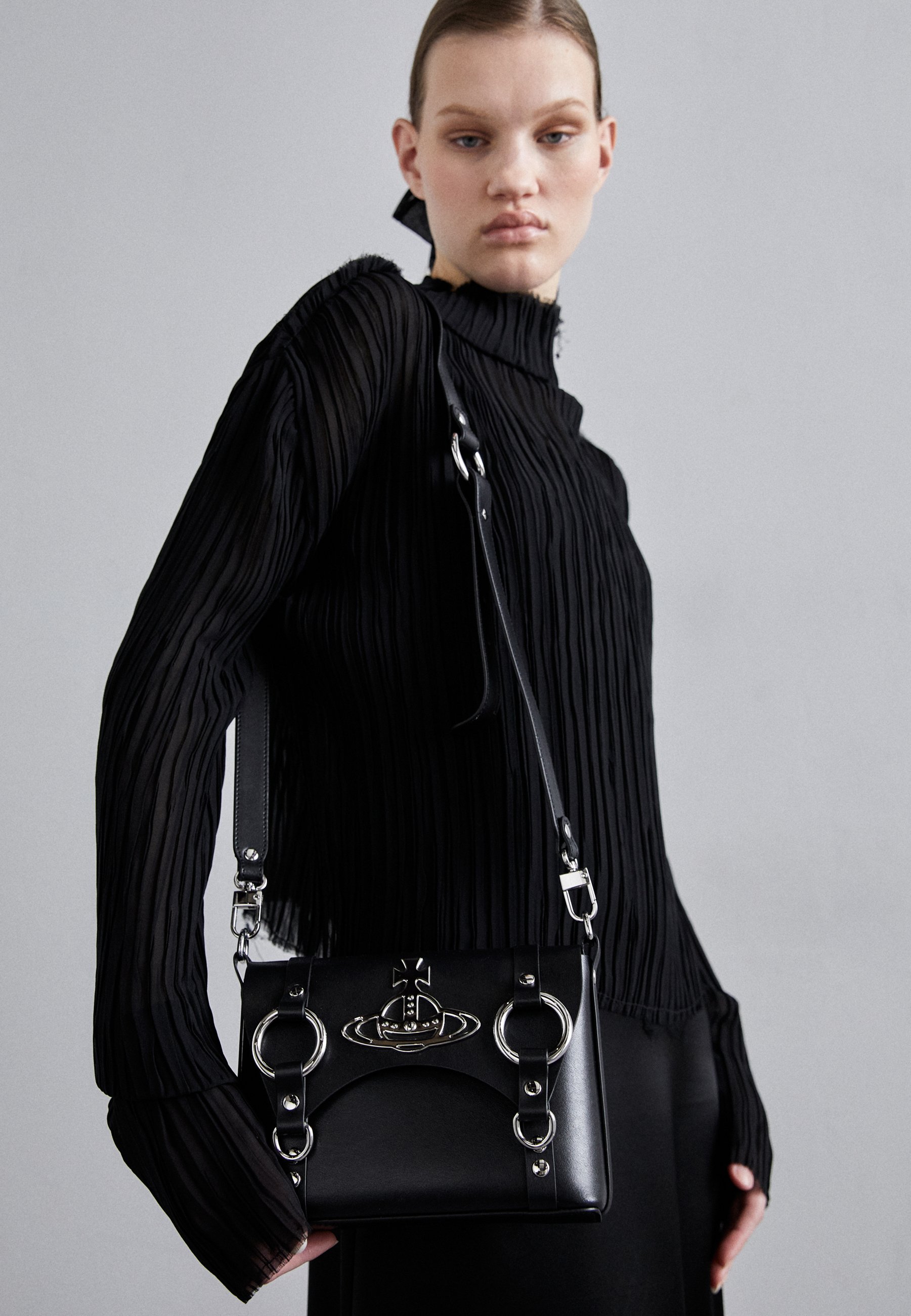 Vivienne Westwood KIM CROSSBODY BAG - Across body bag - black 