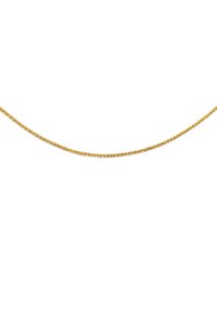 Goldkette mit einem gedrehten Design, das eine glatte Textur und gleichmäßige Dicke über die gesamte Länge aufweist.