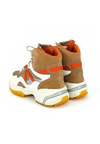 GANT Platform ankle boots - walnut/bone/wht