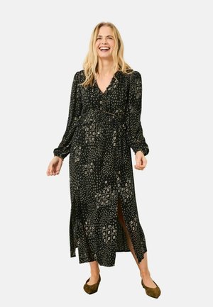 REGULAR FIT - FLORAL - Freizeitkleid - black mono patchwork