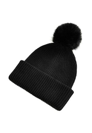 WITH POMPOM - Căciulă - black