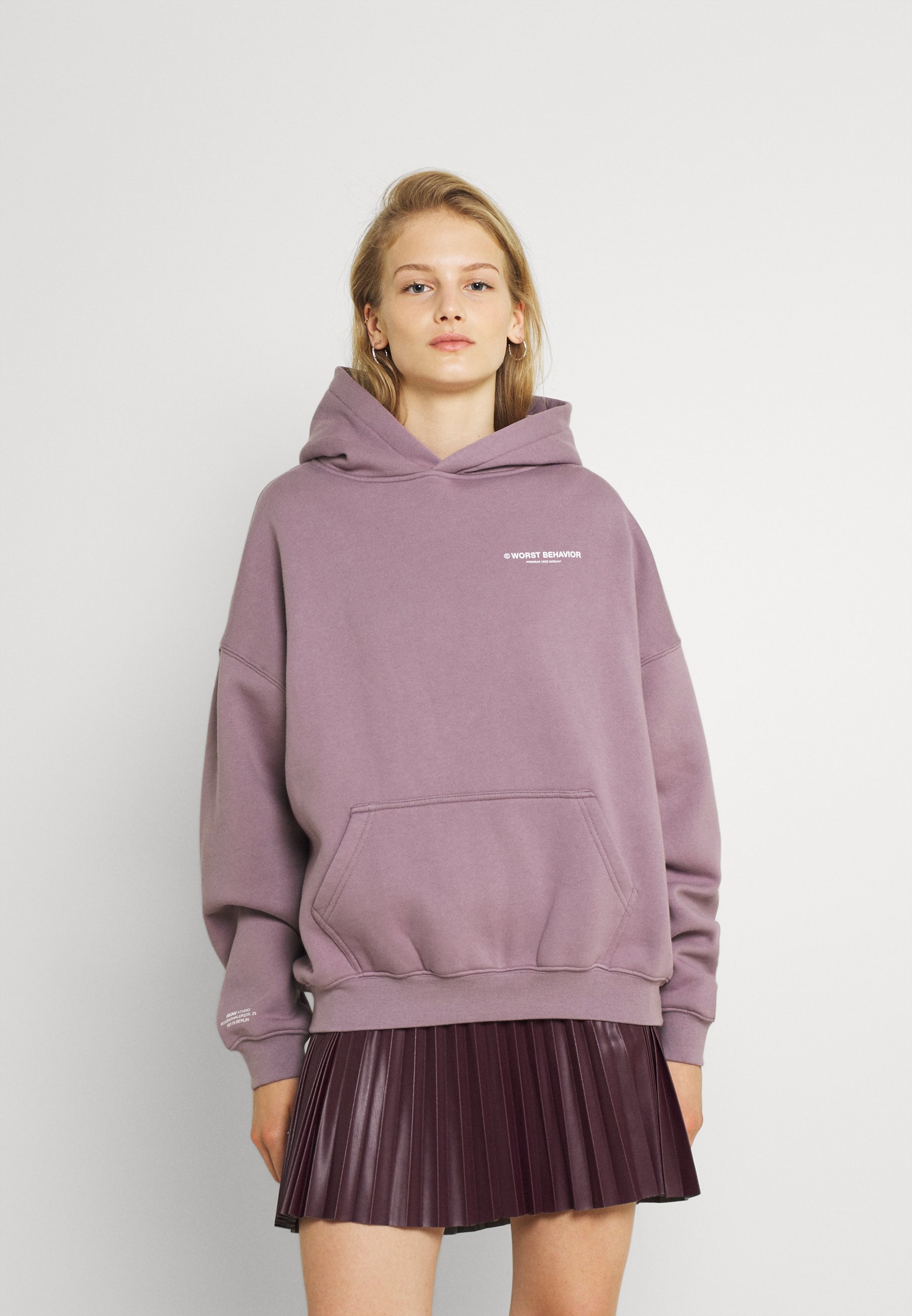 WRSTBHVR WARREN HOODIE STONE WOMEN - Sweatshirt - stone lilac/lilac -  Zalando.co.uk
