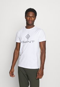 GANT LOCK UP - T-shirt estampada - white