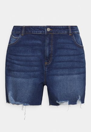 NMKATY MOM - Denim shorts - medium blue denim