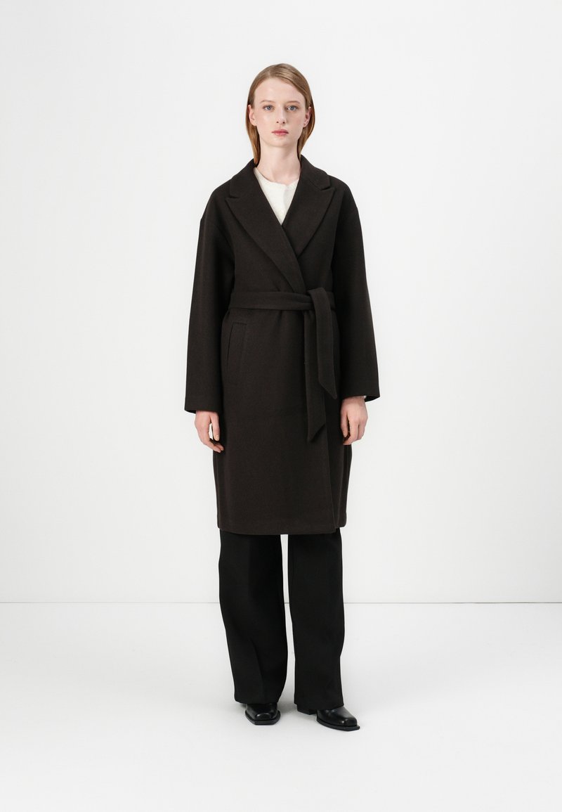 Vero Moda VMFORTUNE LONG JACKET  - Cappotto classico - chocolate torte