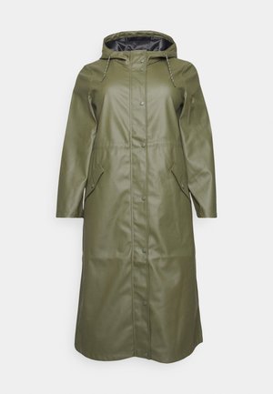 VMMALOU LONG COATED JACKET - Veste en similicuir - ivy green