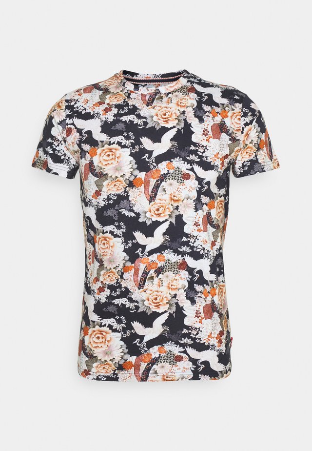 KRANICH JAPAN - T-shirt med print - navy