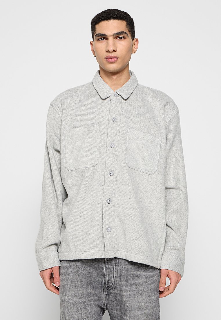 Hollister Co. Overhemd lichtgrijs