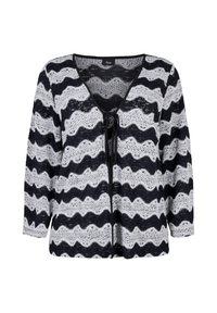 Zizzi Kardigan - black stripe