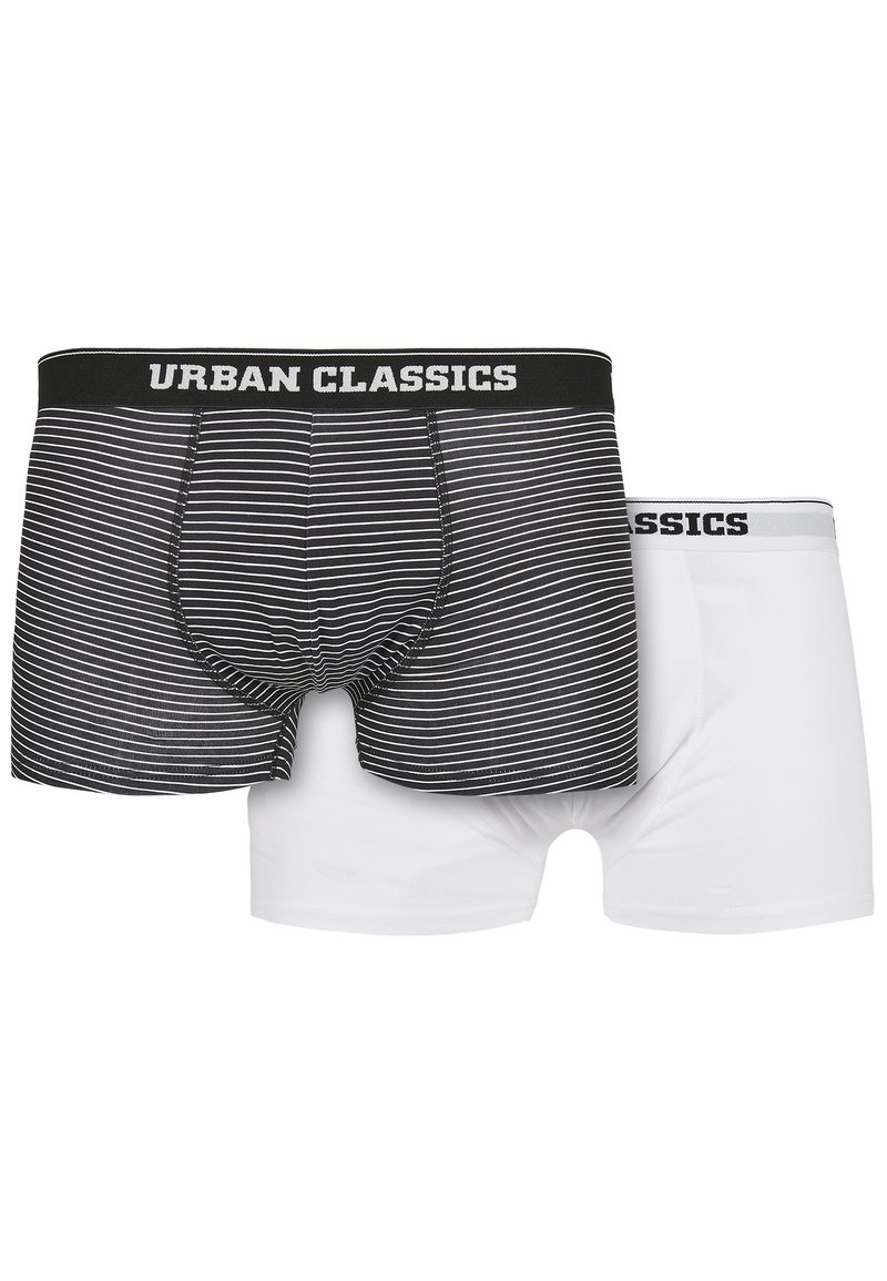 Urban Classics 2-PACK - Široke boksarice - mini stripe aop /white