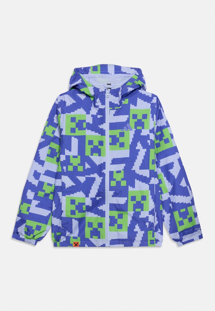 adidas MINECRAFT - Hardshell jacket - violet tone/light blue/semi lucid lime