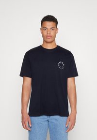 Jack & Jones JJWARRIOR TEE CREW NECK 3 PACK - Triko s potiskem - navy blazer/white/mountain view