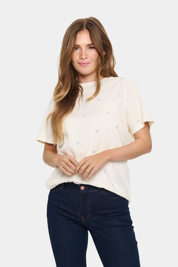 DAGNI - T-Shirt print - ice airy hearts