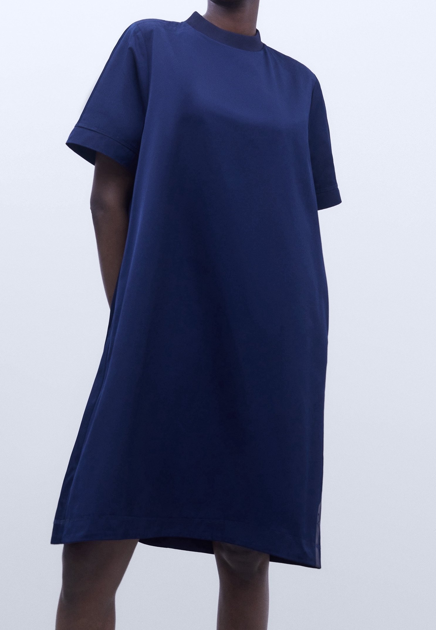 adolfo dominguez blue dress Cutie Vibe Lace Strapless A-Line Mini Dress
