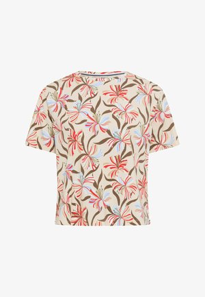 BRAX, STYLE CARA S - T-shirt imprimé - soft ecru