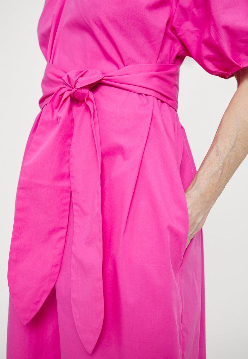 mara hoffman pink dress Mara Hoffman Chloe Dress in Raspberry Size Large Pink Organic Cotton Midi