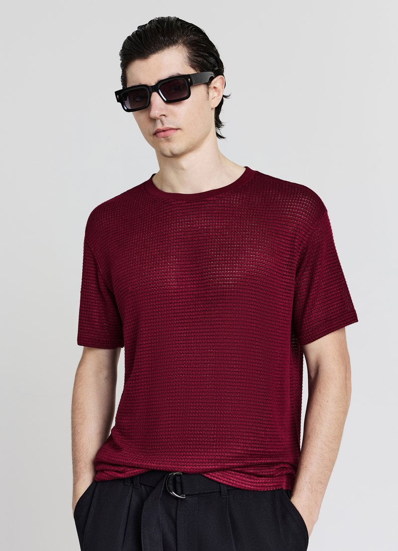 Calliope T-shirt basic - bordeaux