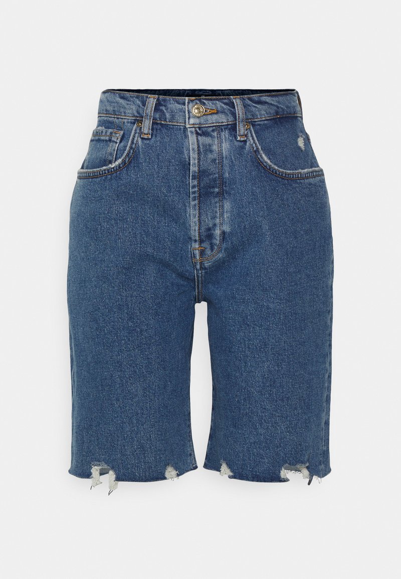 7 For All Mankind Jeansshort blauw denim/bluedenim 7 For All Mankind Jeansshort blauw denim/bluedenim