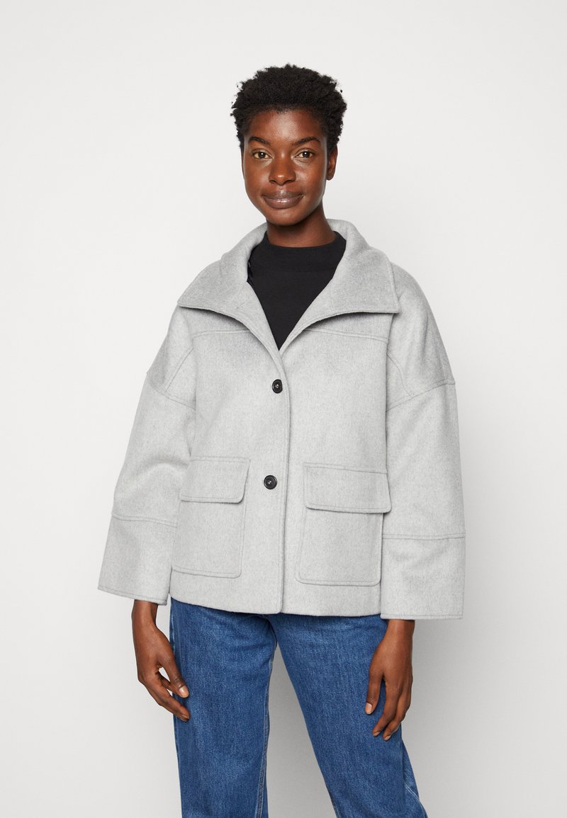 GANT WOOL BLEND JACKET Summer jacket grey melange/grey Zalando.co.uk