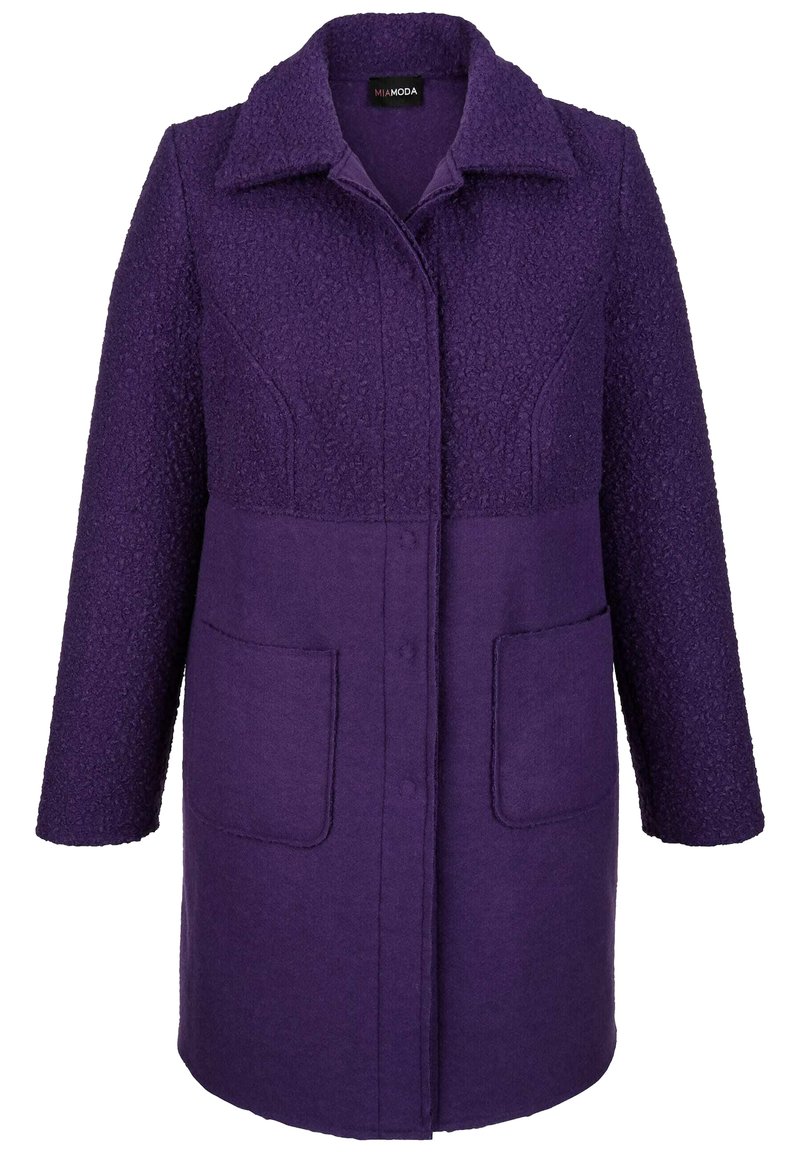 Damen Parkas | MIAMODA Kurzmantel lila - UN50549 Damen Parkas | MIAMODA Kurzmantel lila - UN50549