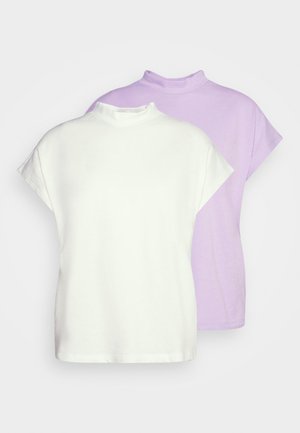 VMGLENN TURTLE NECK TEE 2 PACK - T-shirt - bas - lavendula/snow white