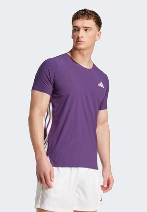 ADIZERO TEE M - Sports T-shirts - aurora plum