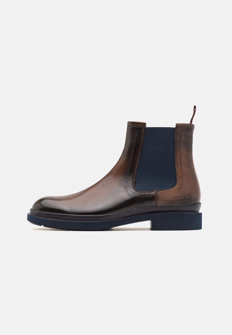 Melvin & Hamilton RON 5 - Kotníkové boty - mid brown/navy/rich tan