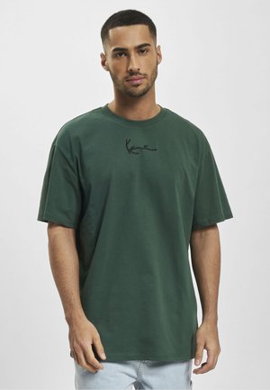 Karl Kani SMALL SIGNATURE ESSENTIAL TEE UNISEX - Paprasti marškinėliai - green