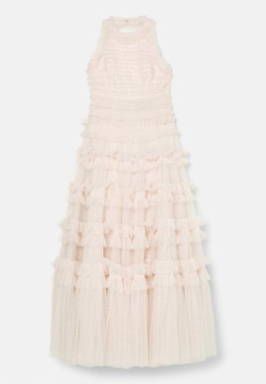 LISETTE RUFFLE HALTER NECK GOWN - Abito da sera - peony pink