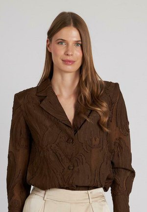 Blusa - marrón oscuro jaspeado